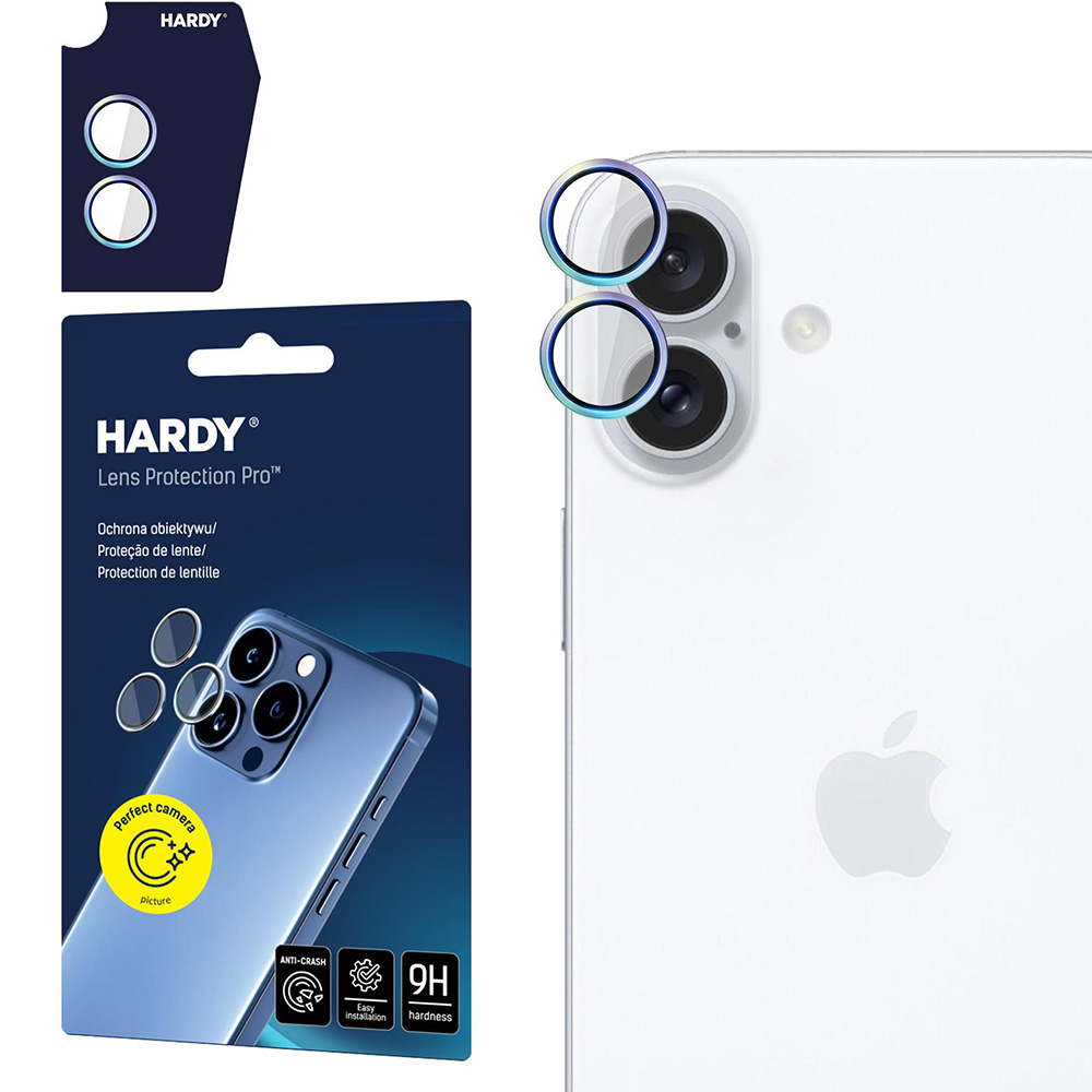 Osłony na aparat 3mk HARDY Lens Protection Pro 1 zestaw dla iPhone 17, kolorowe