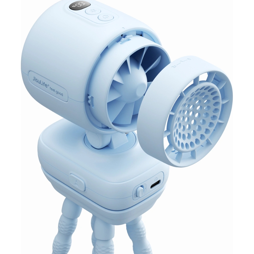 JisuLife Stroller Fan 4, bateria 5000mAh zasilanie 5V mobilny wentylator, [kolor-nazwa]