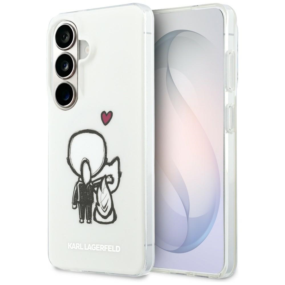 Karl Lagerfeld IML Print MagSafe, etui ochronne MagSafe, designerski wygląd, luksusowe, przezroczyste z wzorem projektanta i Choupette