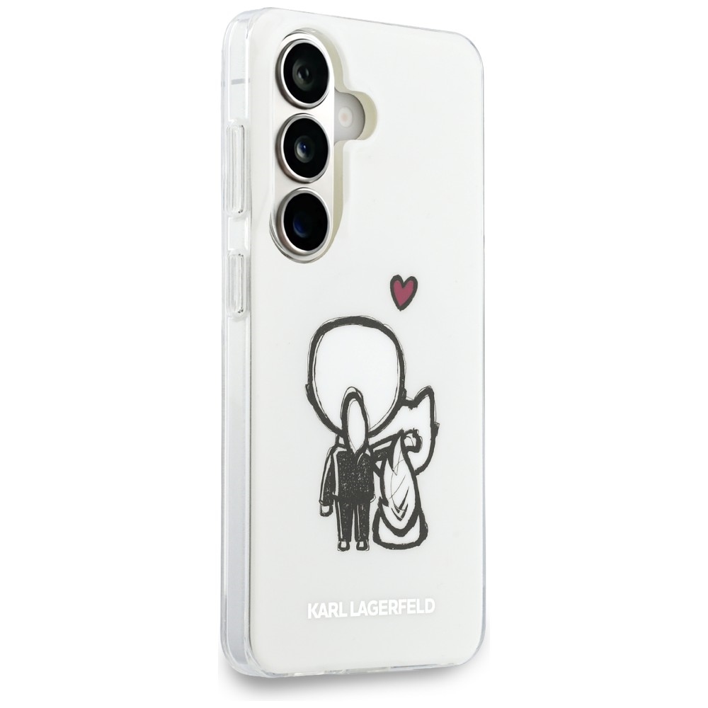 Karl Lagerfeld IML Print MagSafe, oficjalna licencja, designerska ochrona MagSafe, przezroczyste z wzorem projektanta i Choupette