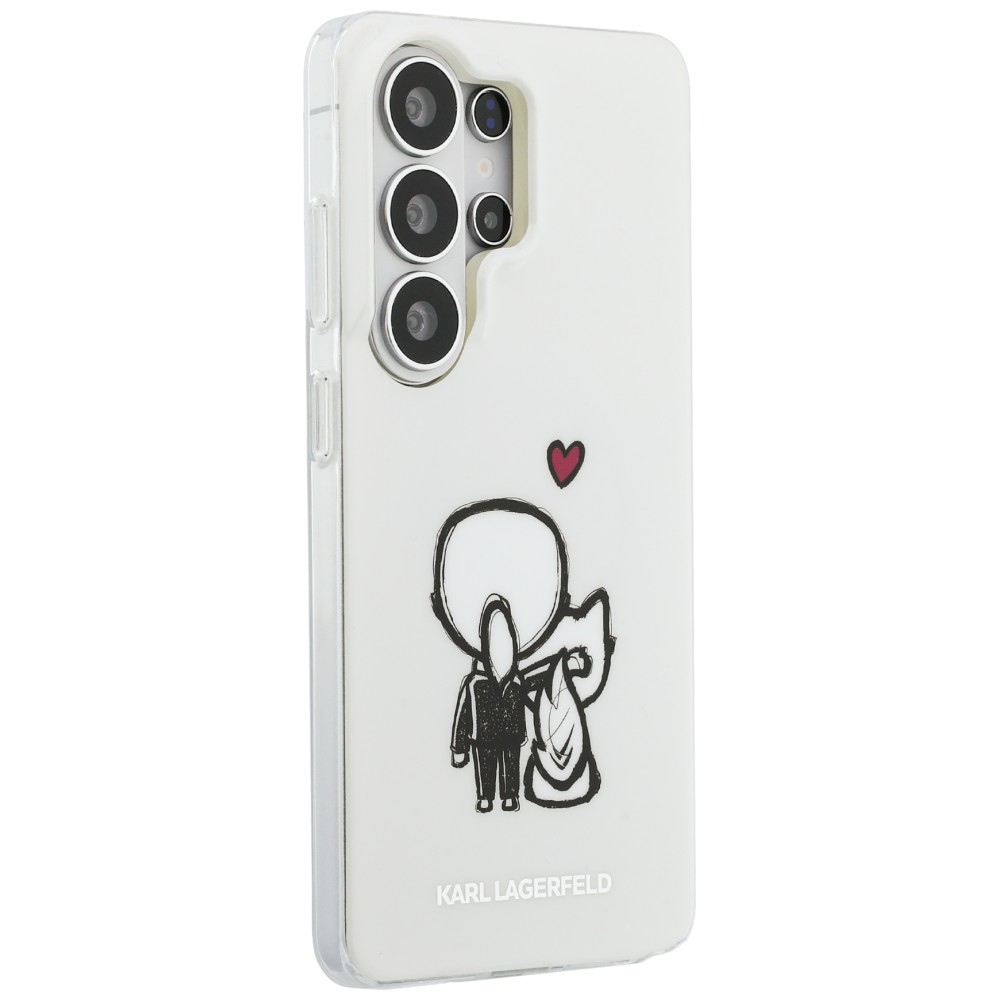 Karl Lagerfeld IML Print MagSafe, oficjalna licencja, designerska ochrona MagSafe, przezroczyste z wzorem projektanta i Choupette