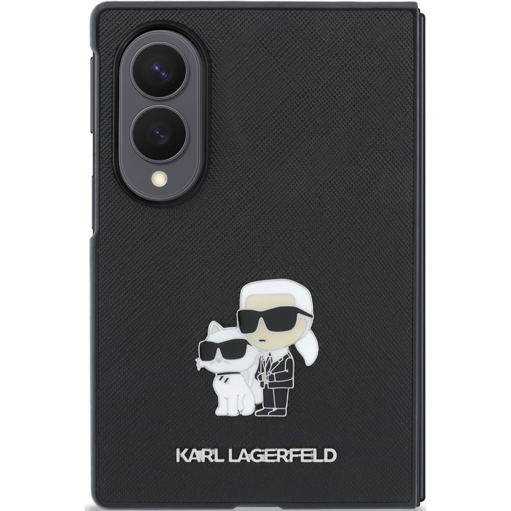 Etui Karl Lagerfeld Saffiano Pins do Galaxy Z Fold8, czarne
