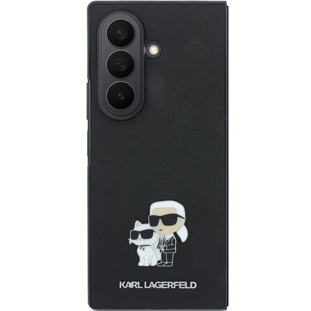 Etui Karl Lagerfeld Saffiano Pins do Galaxy Z Fold8 Ultra, czarne