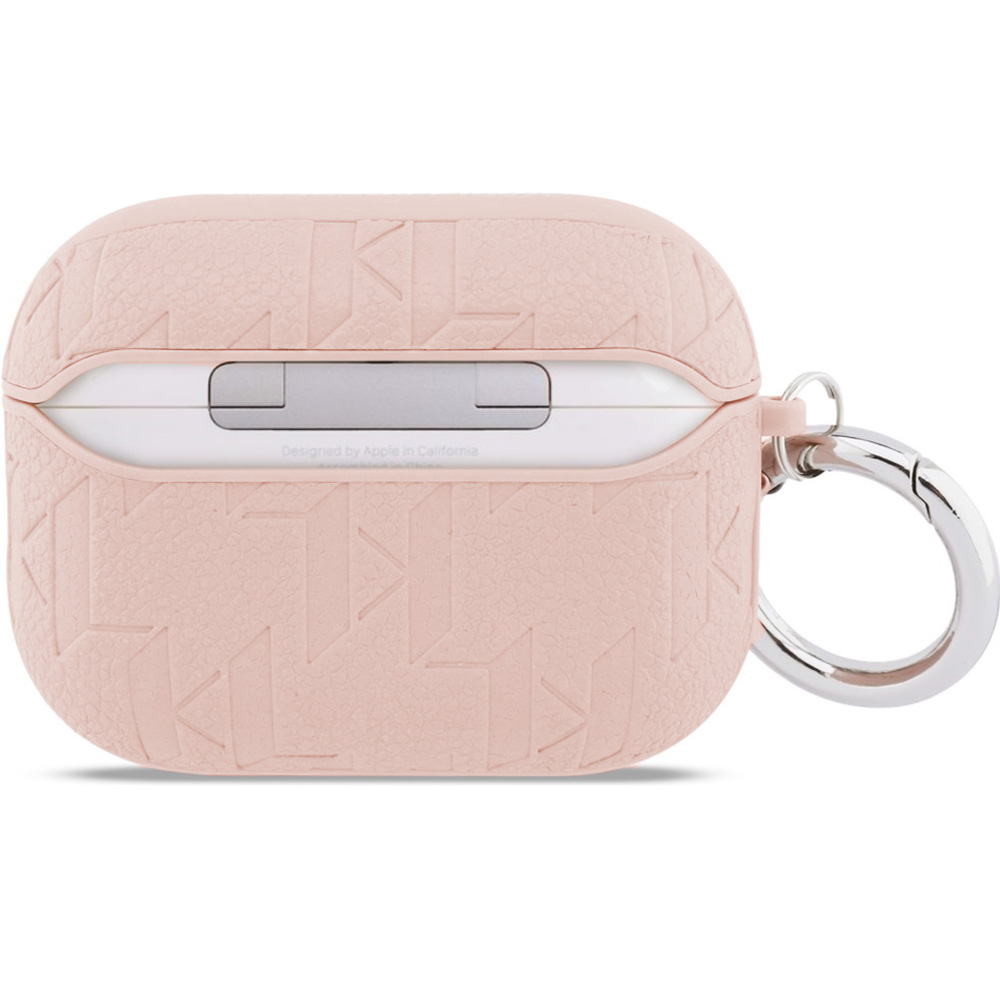 Etui Karl Lagerfeld Monogram Choupette Head do AirPods Pro 3, różowe