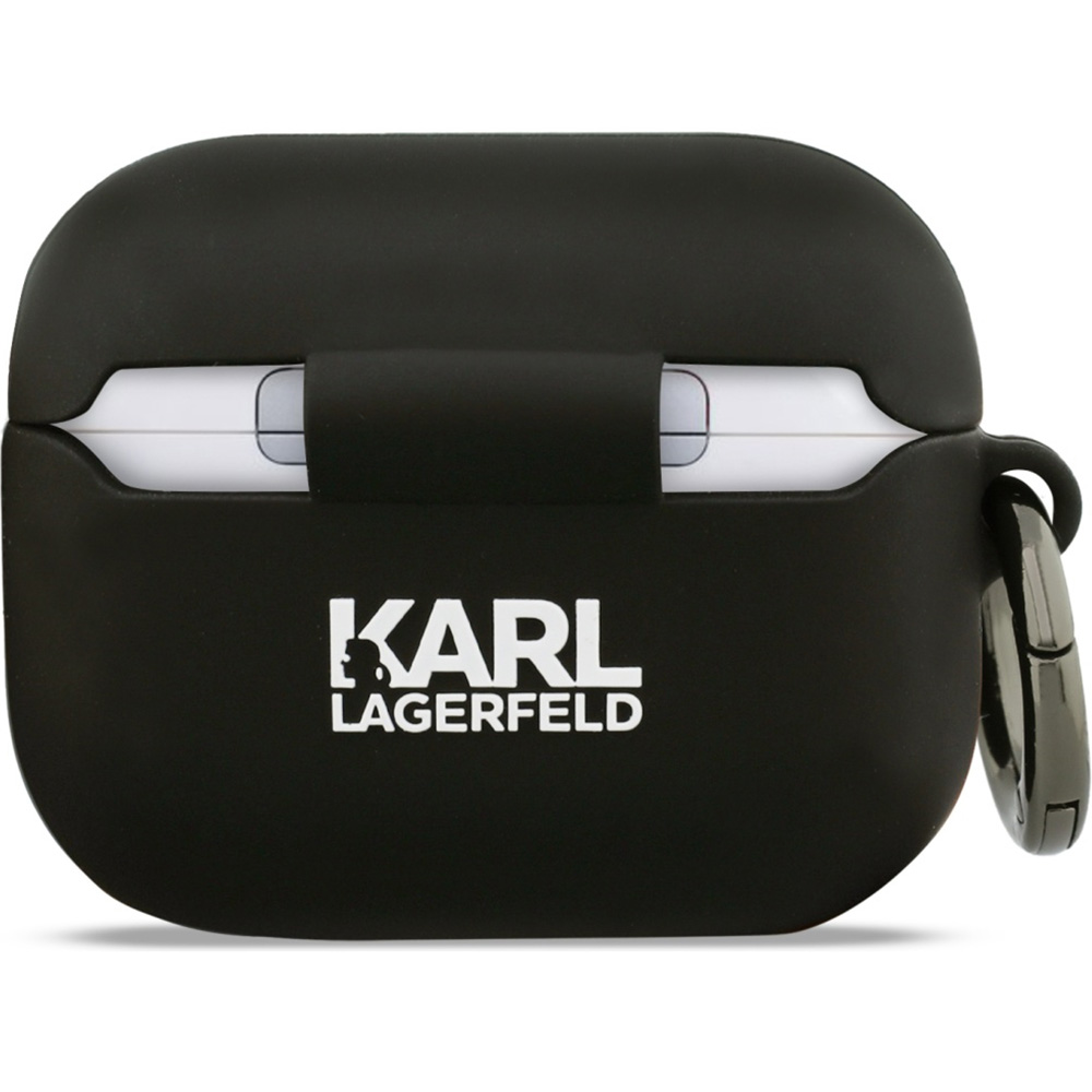 Etui Karl Lagerfeld Silicone Chaupette Head 3D do AirPods Pro 3, czarne