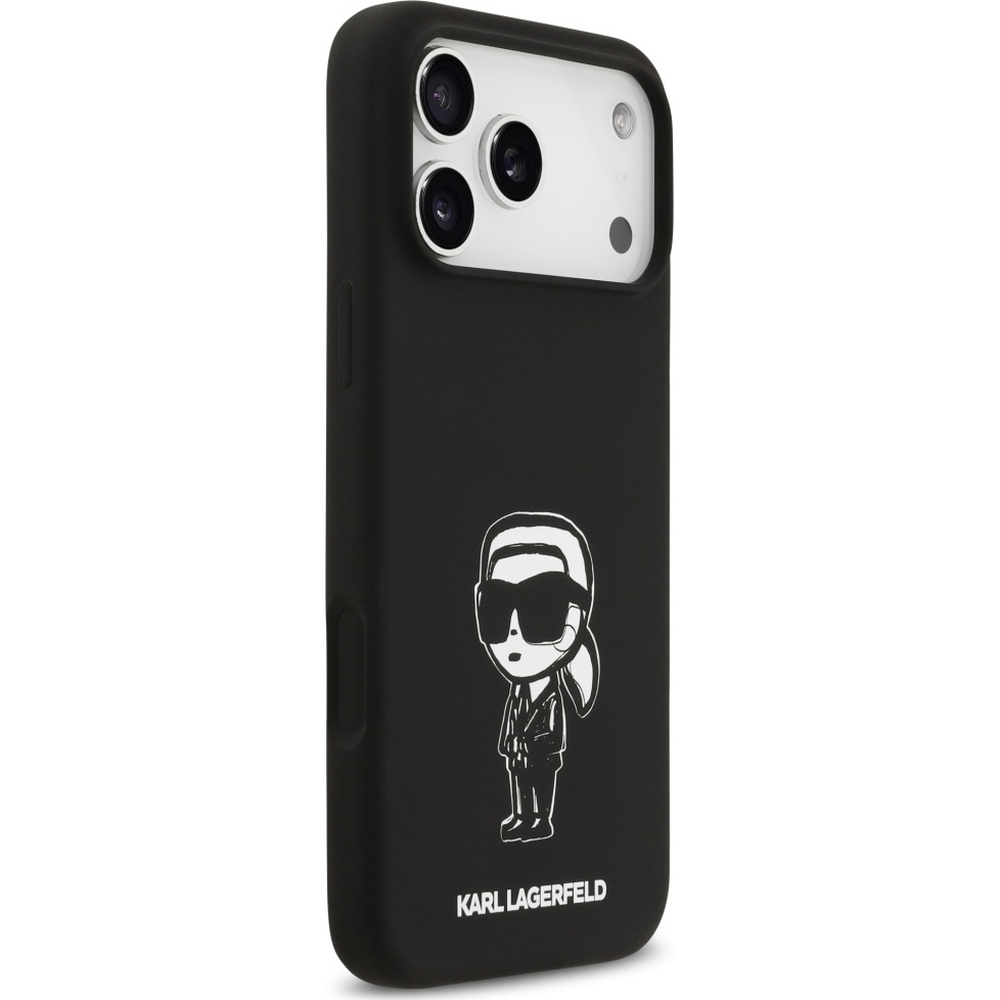 Karl Lagerfeld Silicone KL Sketch Logo MagSafe, łatwy montaż demontaż wygoda obsługa prosta, czarne