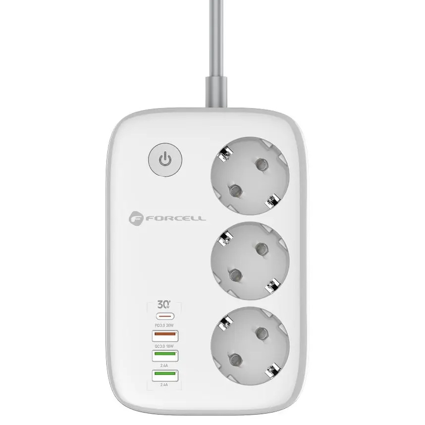 Listwa zasilająca Forcell F-Energy VT-PS03 WiFi Smart Home, [product.Kolor]