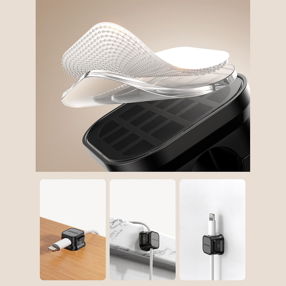 Organizer do kabli magnetyczny, Joyroom JR-ZS368, 6 sztuk, czarny