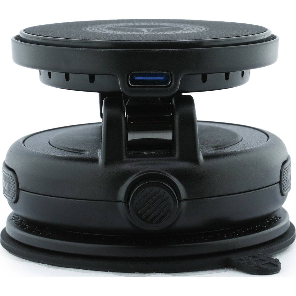 Mercedes-Benz Foldable Magnetic Car Mount Charger, składana konstrukcja eko skóra premium materiały, stylowy, czarny