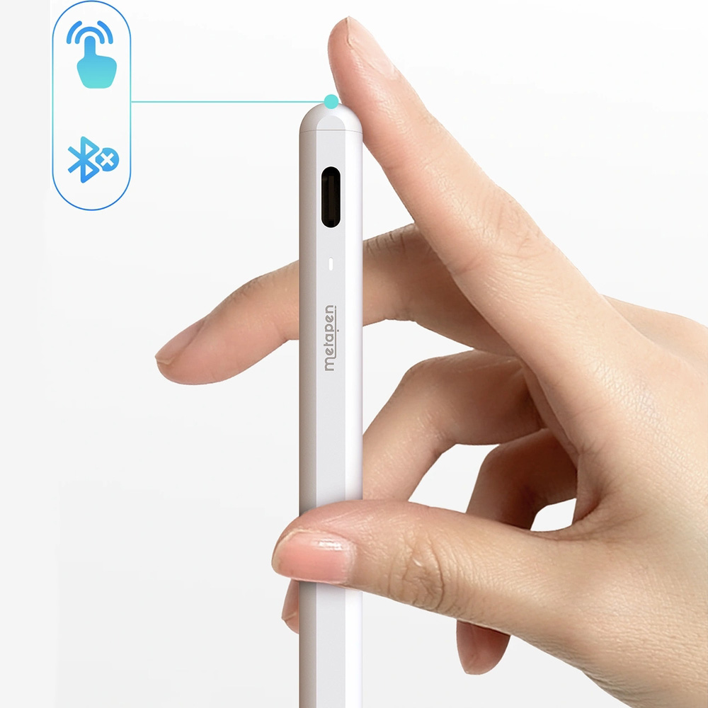 Rysik Metapen Pencil Air8 Pro do iPad 2018-2026, biały