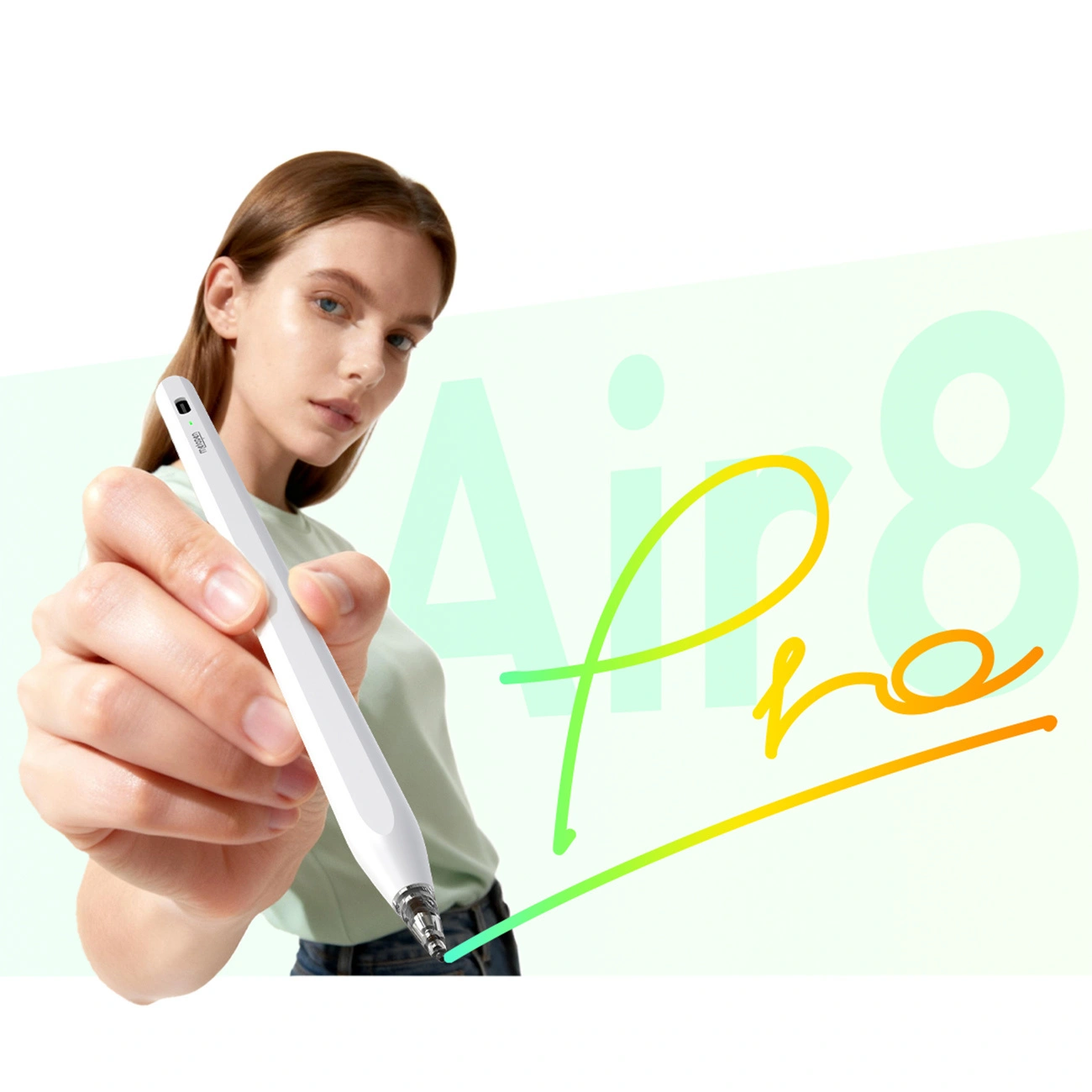 Rysik Metapen Pencil Air8 Pro do iPad 2018-2026, biały