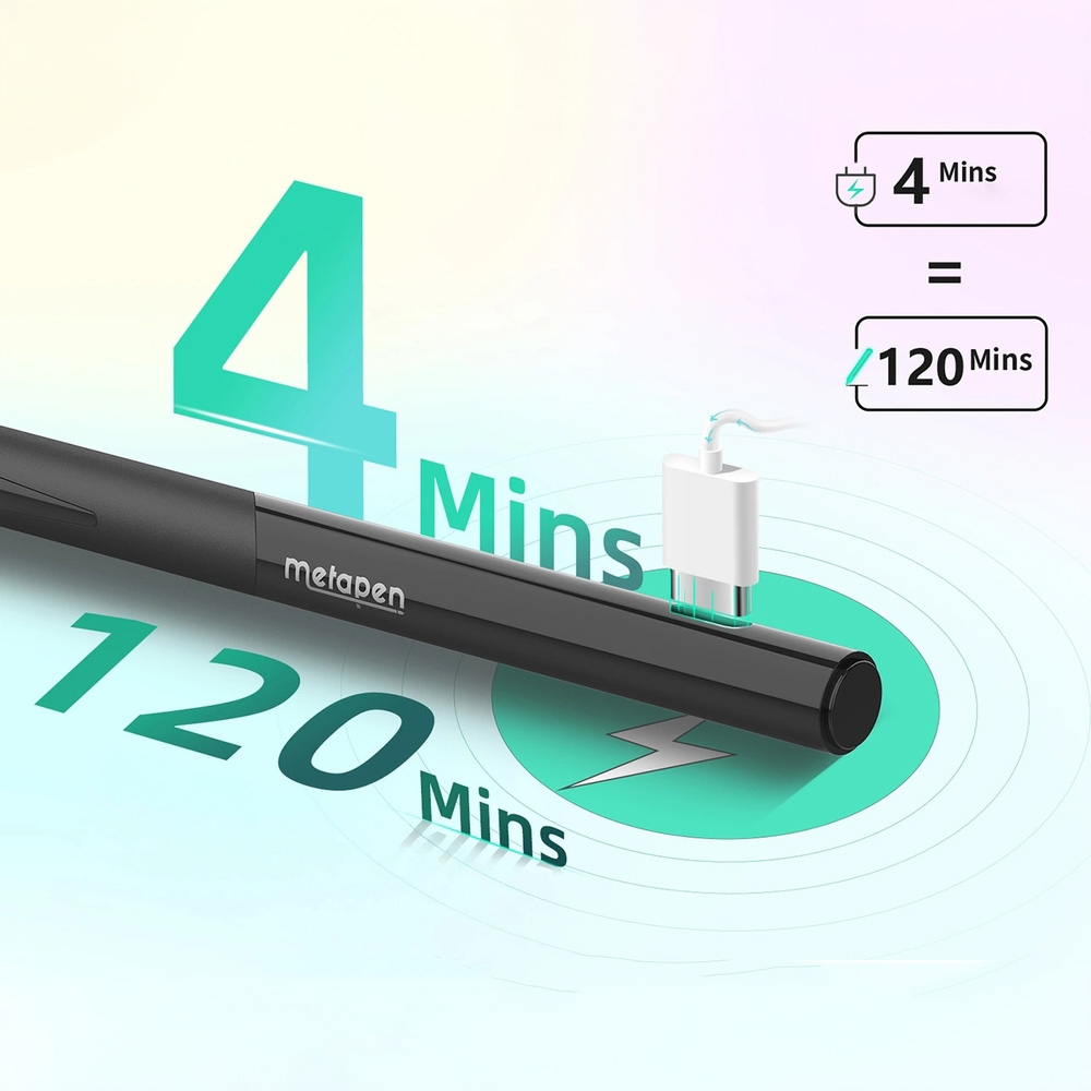 Rysik Metapen Pencil D1 do iPad 2018-2026, czarny