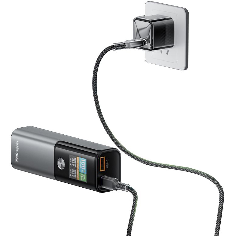 Mobile Origin PB12, solidna aluminiowa konstrukcja wytrzymała praktyczna, szaro-czarny