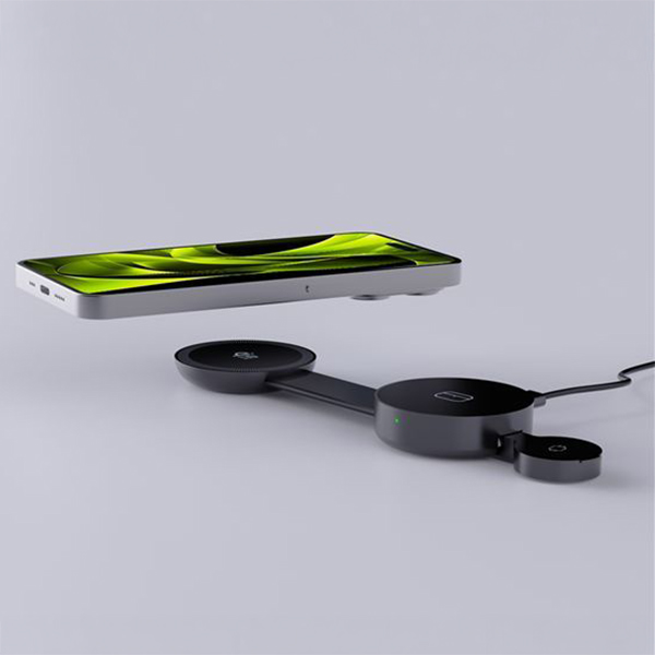 Mobile Origin Foldable Magnetic Pad PW34, kompaktowa składana konstrukcja podróżna stacji ładowania, czarna