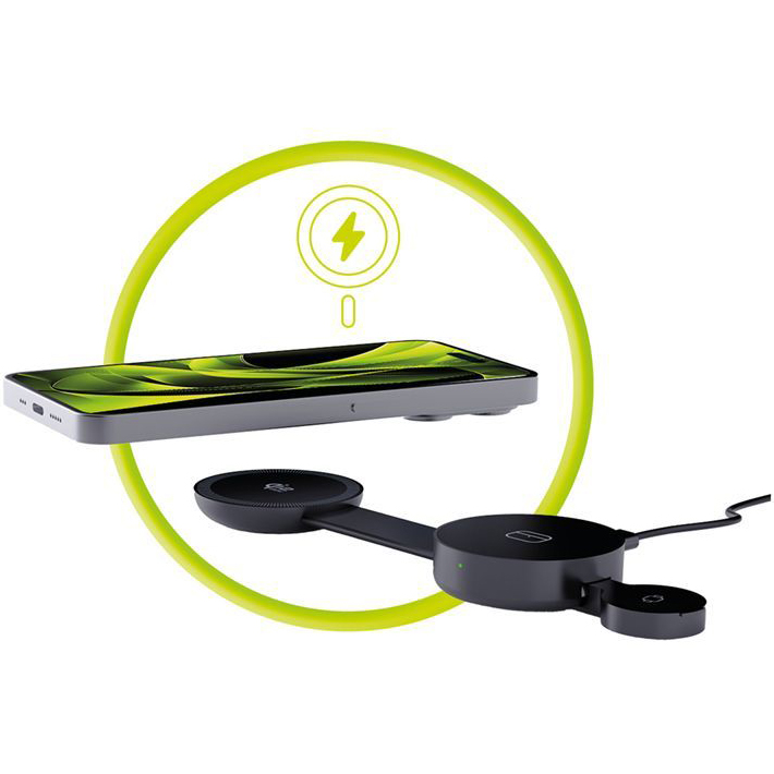 Mobile Origin Foldable Magnetic Pad PW34, uniwersalne ładowanie przez złącze USB-C, praktyczne, czarna