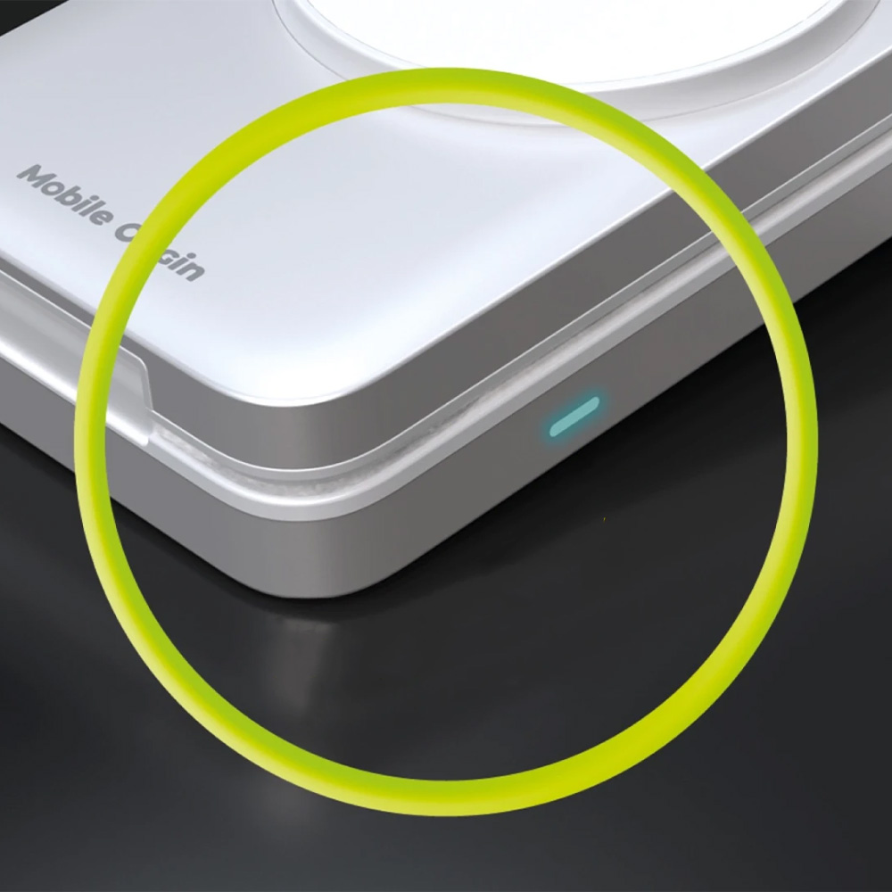Składana ładowarka indukcyjna Mobile Origin 3w1 Foldable Charging Stand PW35 MagSafe, Qi2.2, 25W, kabel USB-C, srebrna