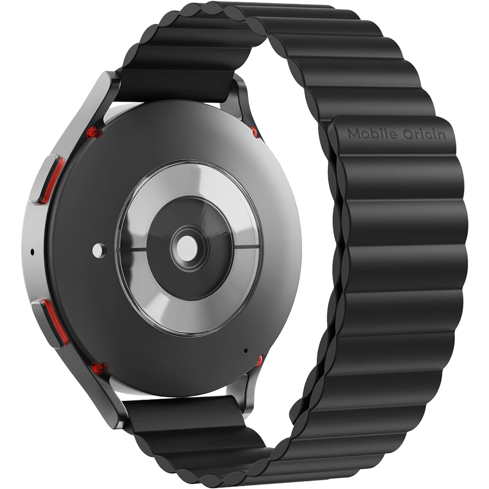 Mobile Origin Easy Strap Magnetic Watch, smukły komfortowy pasek do smartwatcha, uniwersalny, czarny