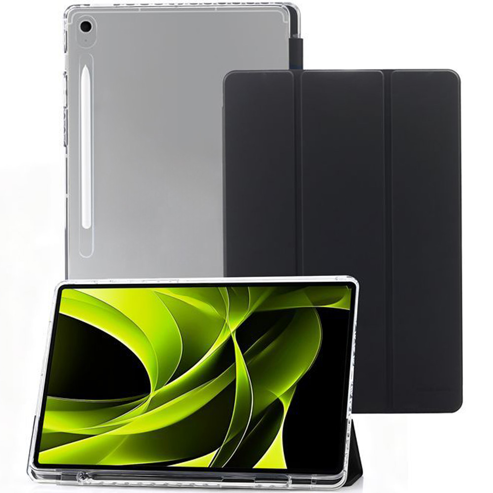 Etui Mobile Origin Easy Tablet Case do Galaxy Tab S10 FE, czarno-przezroczyste