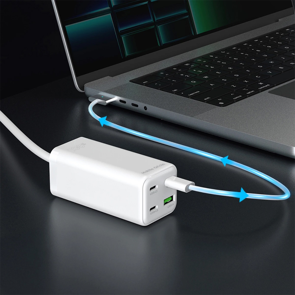 Mobile Origin MultiHub Charger PW18, inteligentne centrum ładowania, wydajność oraz bezpieczeństwo, biała