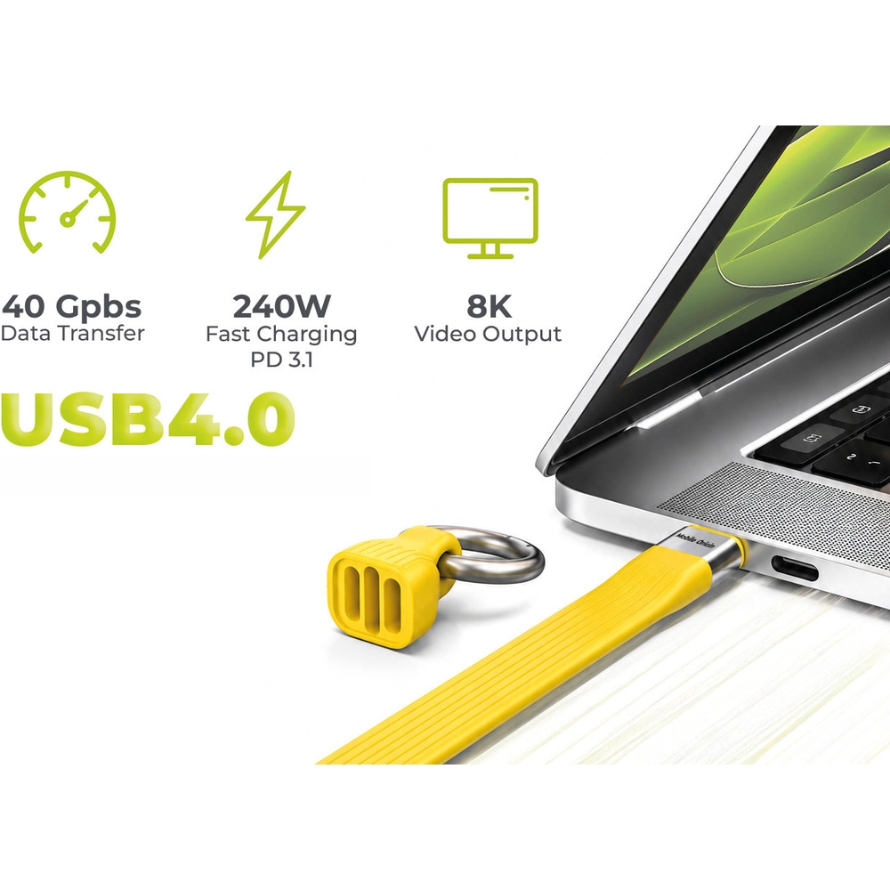Mobile Origin CB17, kabel USB4 40 Gb/s z obsługą obrazu 8K 60 Hz, żółty