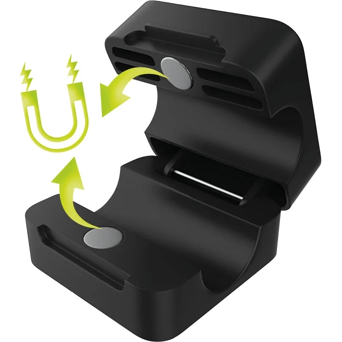 Magnetyczne otwieranie organizera kabli Mobile Origin CB8 do 90 stopni, czarny