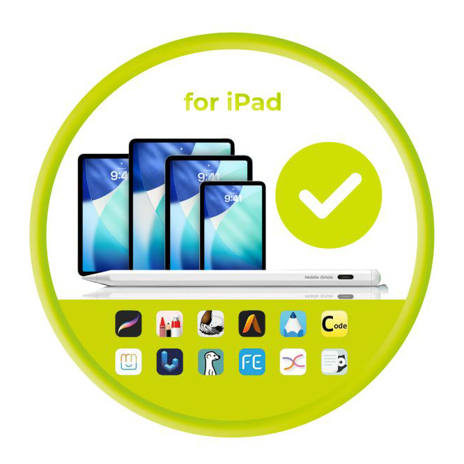 Rysik Mobile Origin Magnetic Stylus Pen PE2 do iPad 2018-2026, biały 