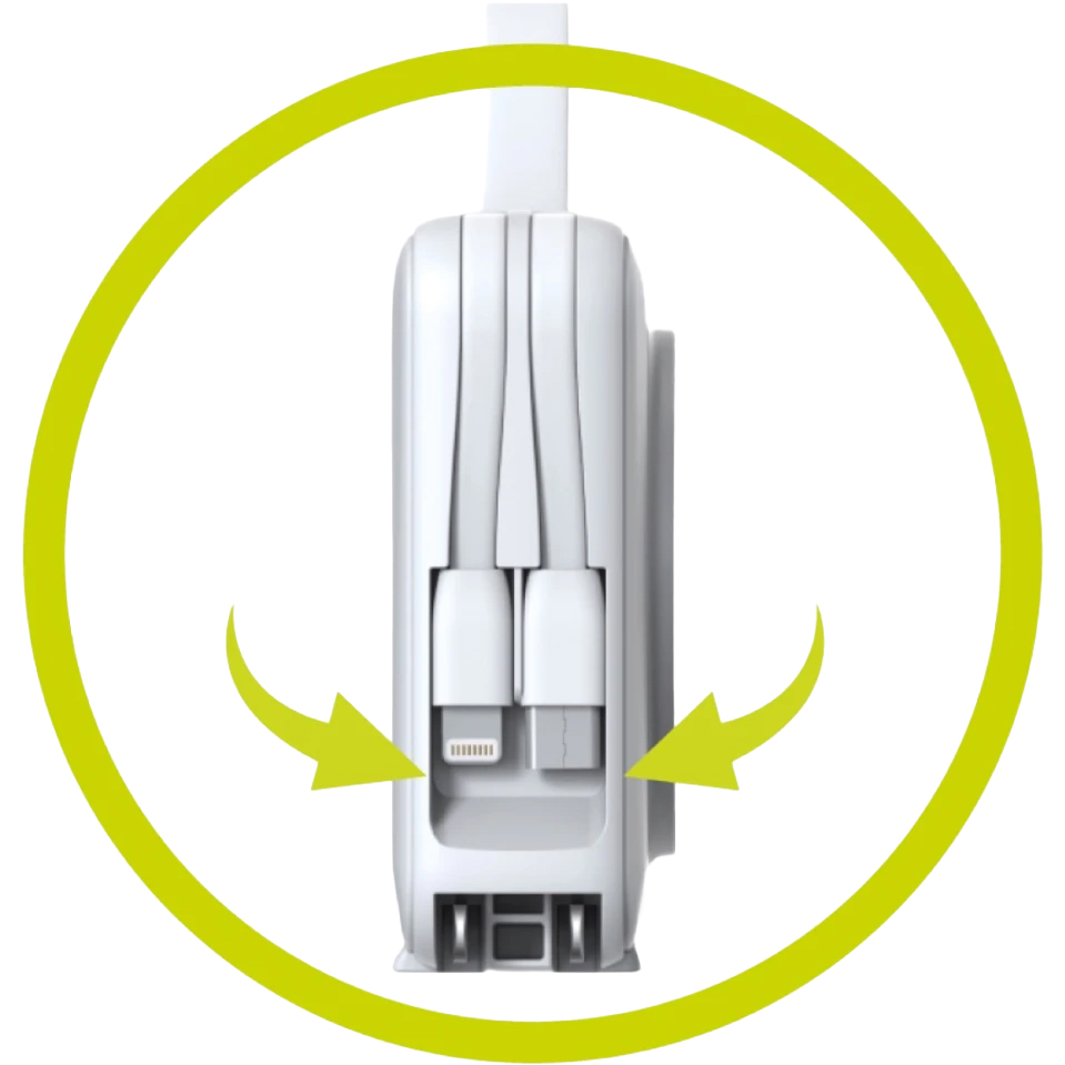 Mobile Origin Powerbank & Travel Charger, wielofunkcyjne ładowanie na podróż, szybkie, biały