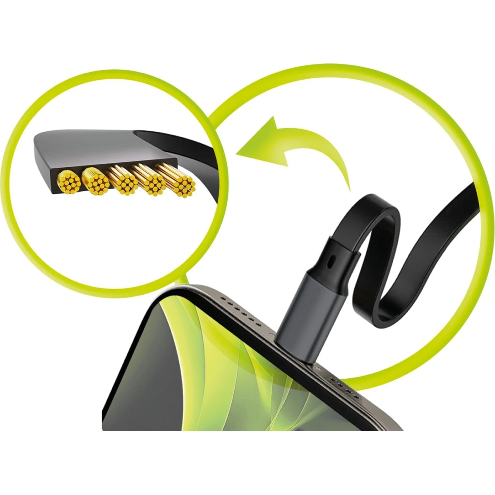 Kompaktowa obudowa zwijanego kabla Mobile Origin CB7 USB-C, ciemnoszary