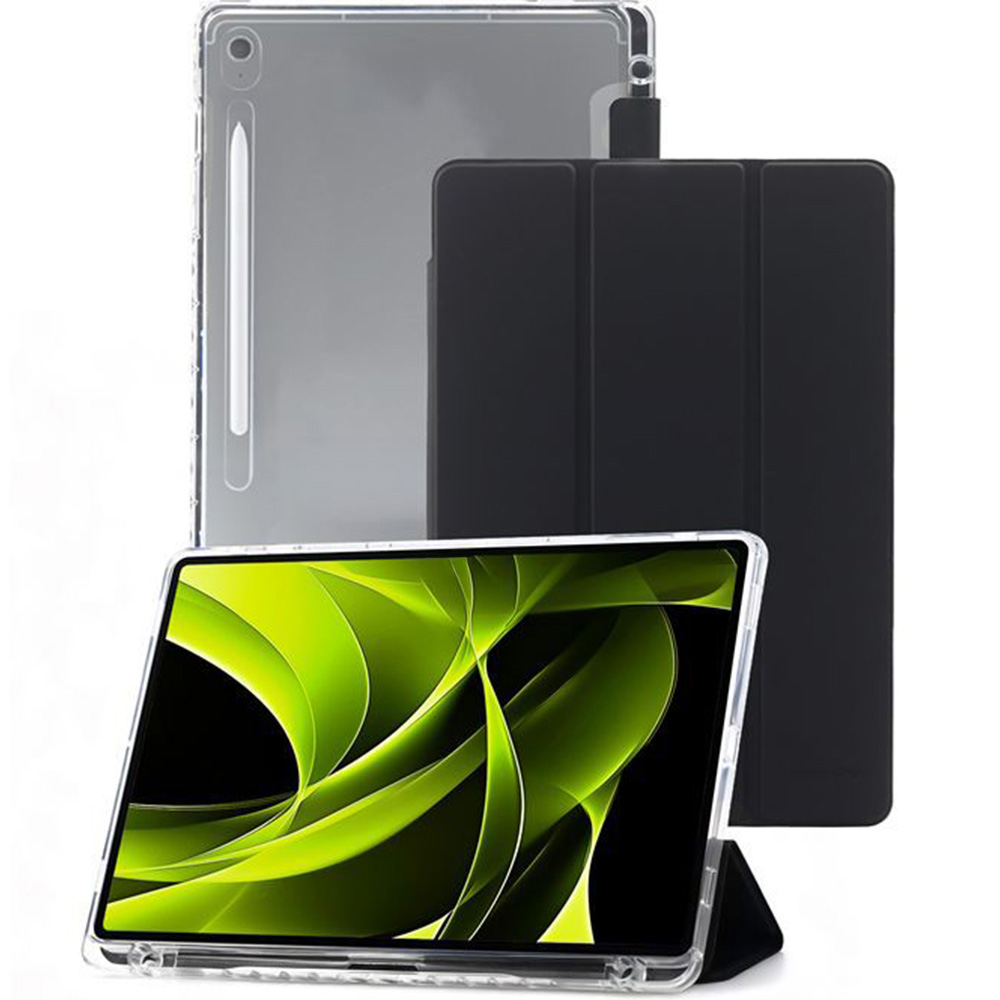 Etui Mobile Origin Easy Tablet Case do Galaxy Tab S10 FE Plus, czarno-przezroczyste
