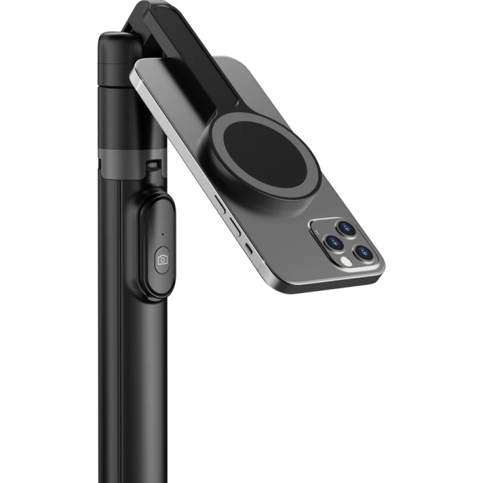 Uchwyt, kijek, statyw Spigen S570W MagSafe Bluetooth Selfie Stick Tripod, czarny