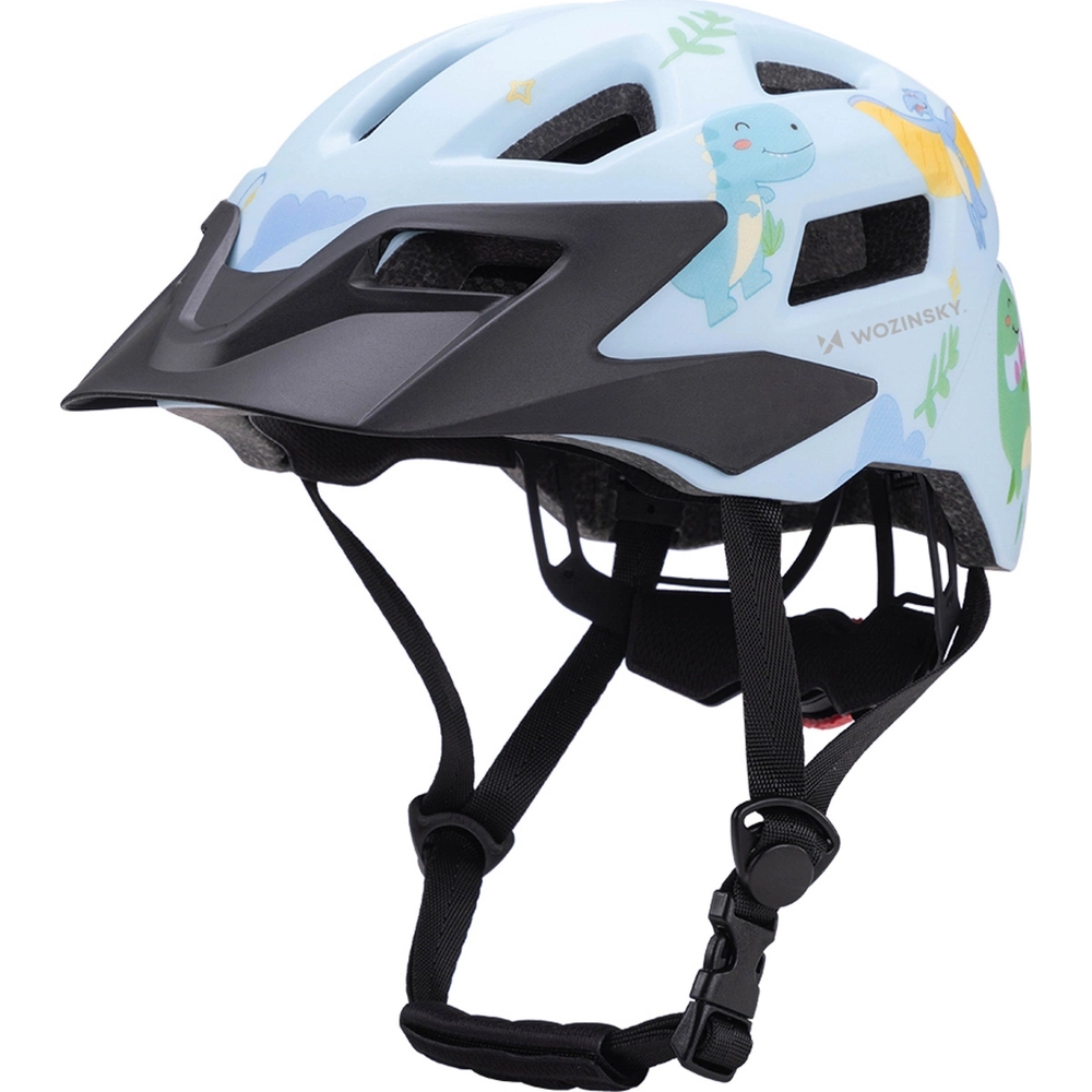 Wozinsky HT-45RS, dziecięcy kask rowerowy lekki i praktyczny MTB, niebieski w dziecięcy wzór
