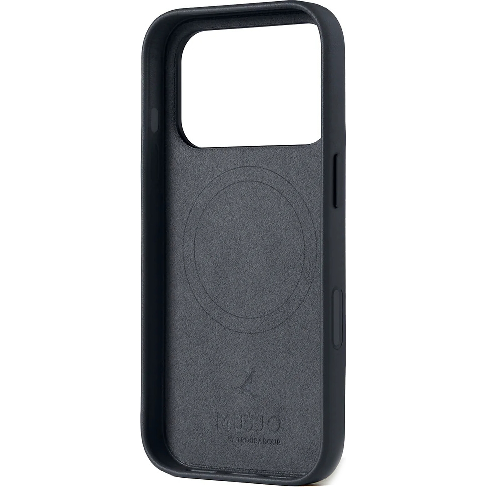 Etui skórzane Mujjo Full Leather Case do iPhone 17 Pro, szare