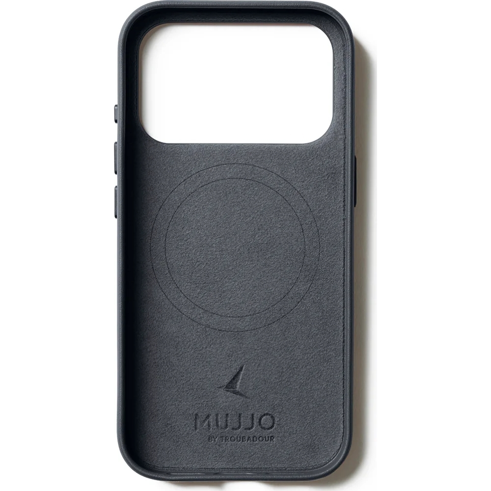 Etui skórzane Mujjo Full Leather Case do iPhone 17 Pro, szare