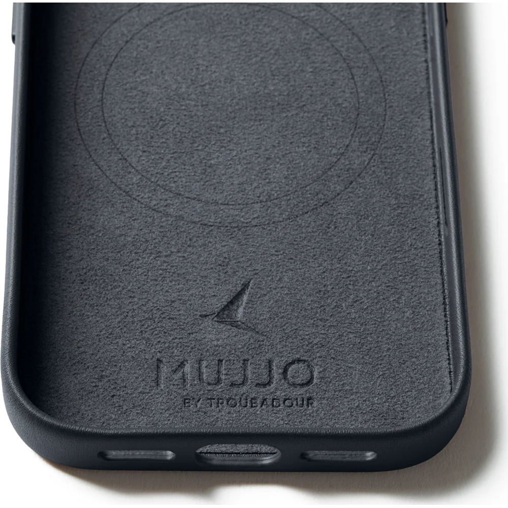 Etui skórzane Mujjo Full Leather Case do iPhone 17 Pro, szare