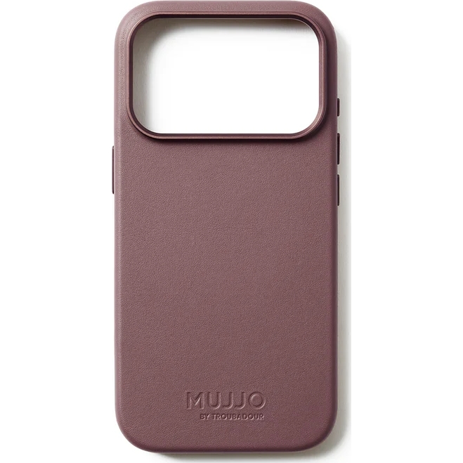 Etui skórzane Mujjo Full Leather Case do iPhone 17 Pro, bordowe
