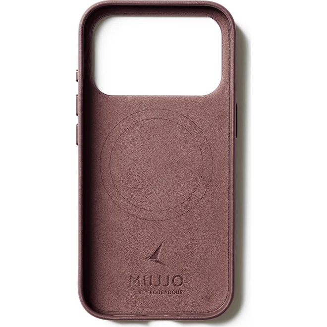 Etui skórzane Mujjo Full Leather Case do iPhone 17 Pro, bordowe