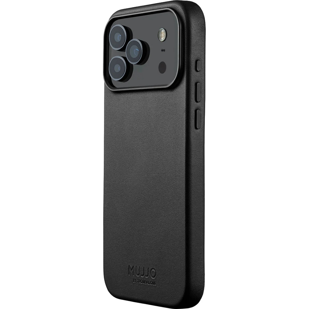 Etui skórzane Mujjo Full Leather Case do iPhone 17 Pro Max, czarne