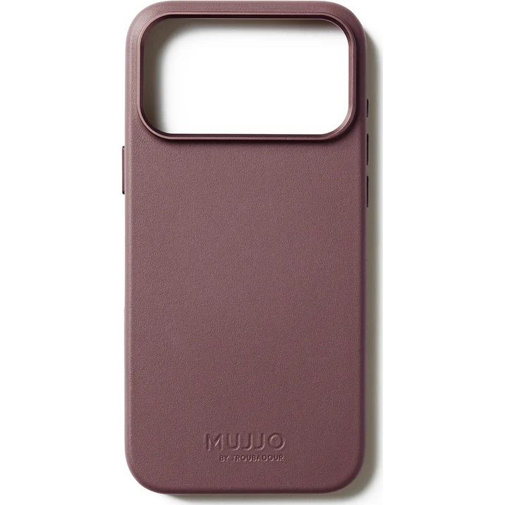 Etui skórzane Mujjo Full Leather Case do iPhone 17 Pro Max, bordowe