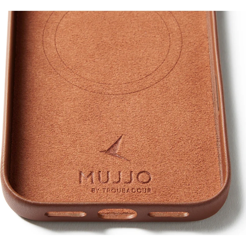 Etui skórzane Mujjo Full Leather Case do iPhone 17 Pro Max, brązowe