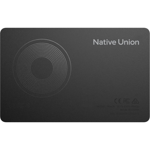 Native Union Find It Card Duo, czarna, to ultracienka karta lokalizująca