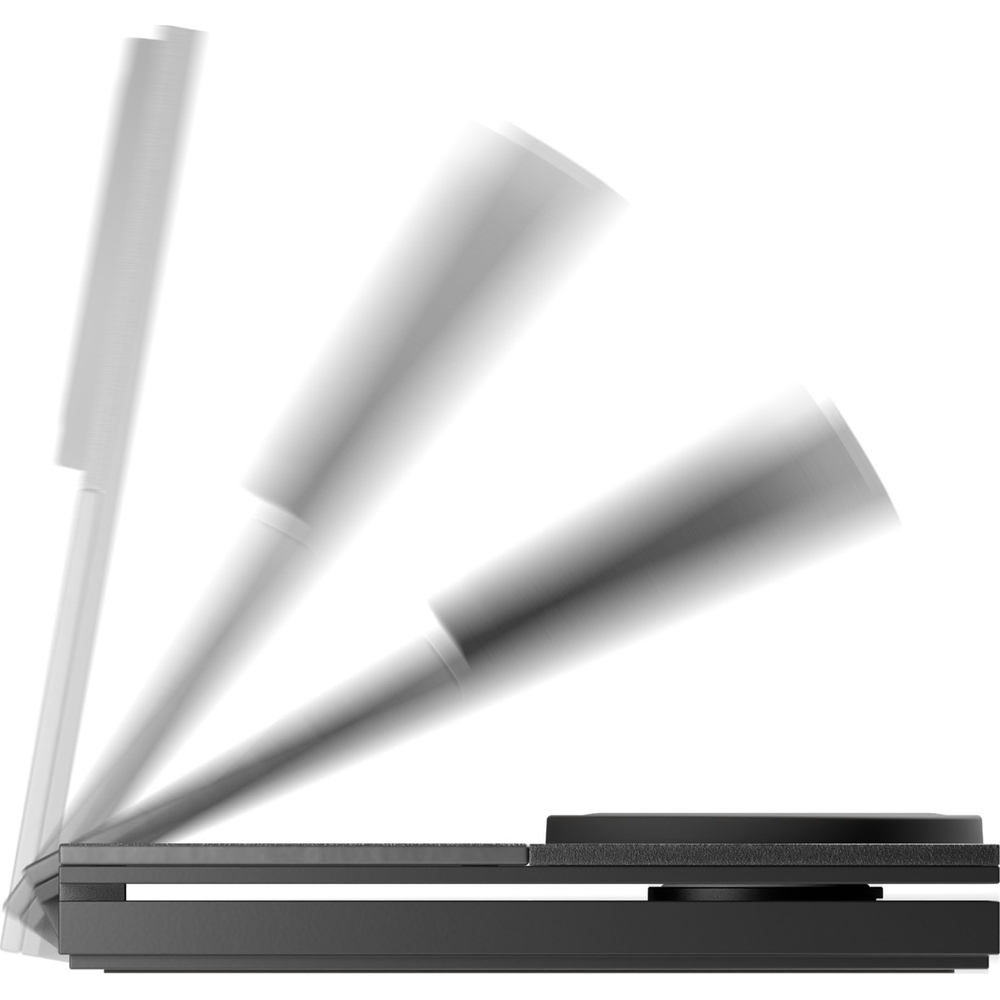 Rise 3-in-1 Magnetic Wireless Charger czarna składana konstrukcja