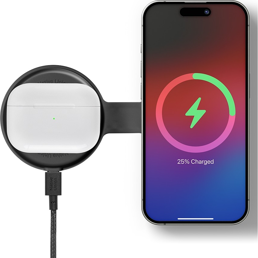 Ładowarka Qi2 z MagSafe do iPhone i Apple Watch w kolorze czarnym