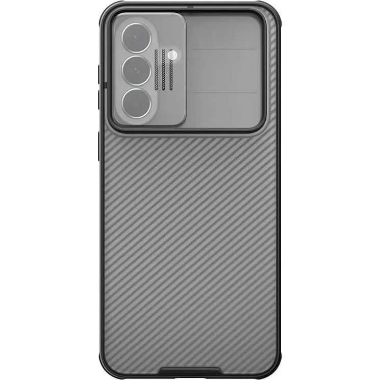 Etui Nillkin CamShield Pro do Galaxy A37 5G, przydymione z czarną ramką