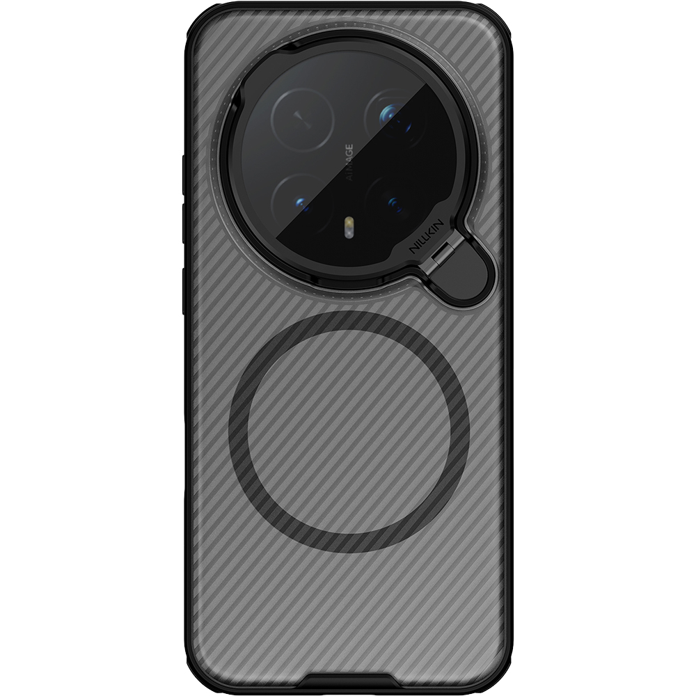 Etui Nillkin Camshield Prop Magnetic dla Honor Magic8 Pro, półprzezroczyste z czarnym