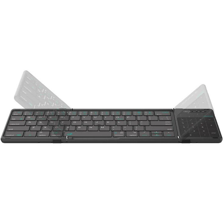 Nillkin Cube Pocket Keyboard, kompaktowa klawiatura, Bluetooth, mobilna, funkcjonalna, czarna