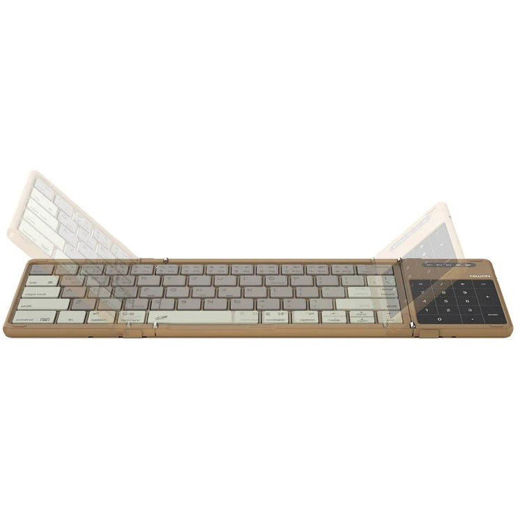 Nillkin Cube Pocket Keyboard, kompaktowa klawiatura, Bluetooth, mobilna, funkcjonalna, khaki