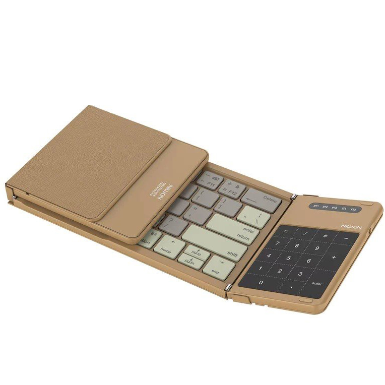 Klawiatura bezprzewodowa Nillkin Cube Pocket do tabletu, telefonu, laptopa, khaki