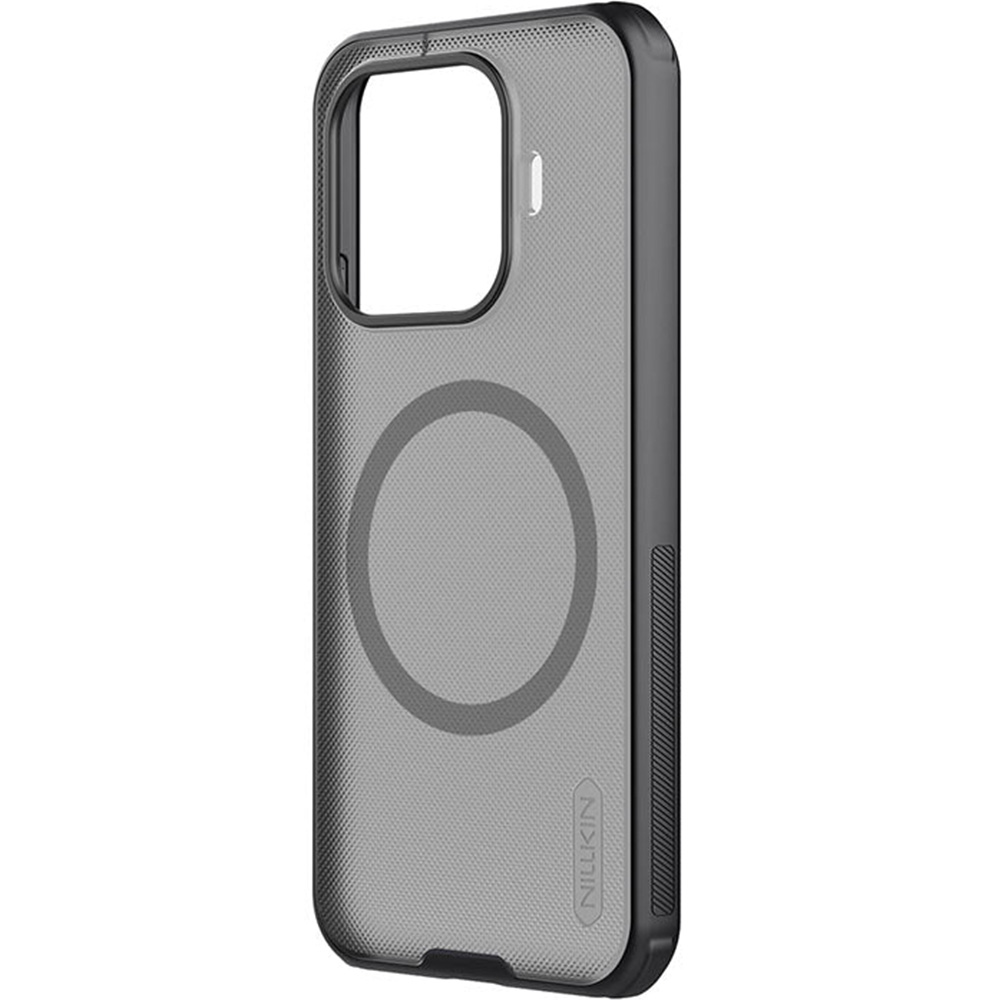 Etui Nillkin Frosted Shield Pro Magnetic do MagSafe do Xiaomi 17T, przydymiono-czarne