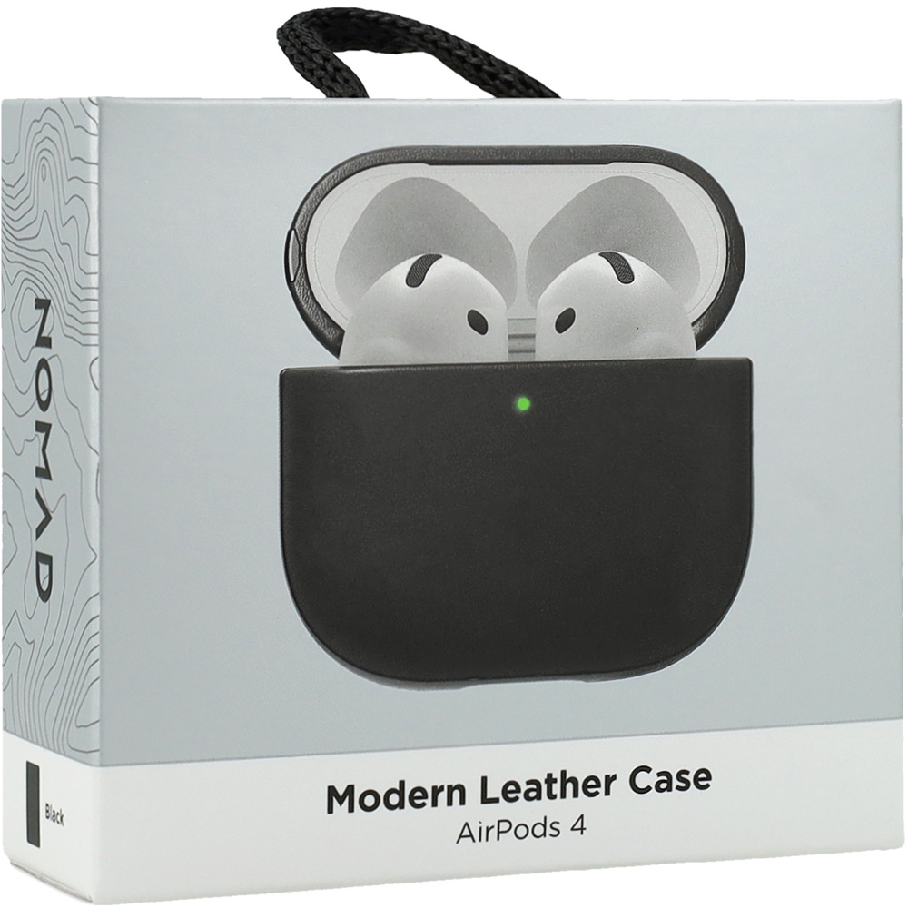 Etui do słuchawek Nomad Modern Leather Case do AirPods 4, czarne