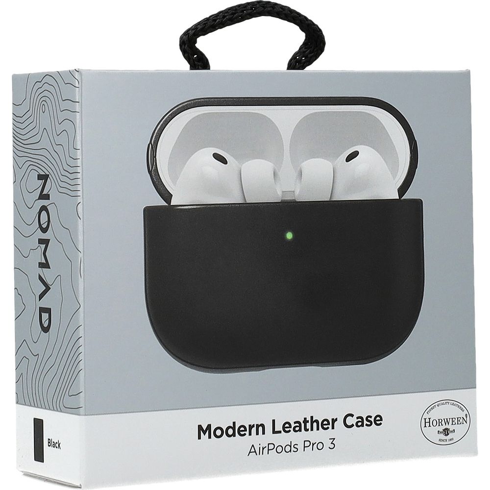Etui Nomad Modern Leather Horween Series do AirPods Pro 3, czarne
